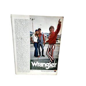 1971 Wrangler Jeans Sportswear Clothing Golf Theme Original Print Ad 70s